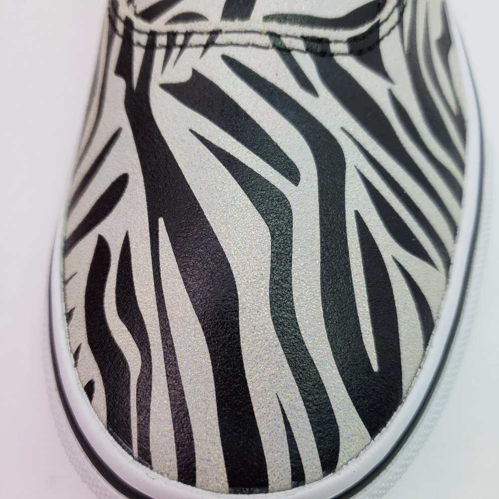 Vans Doheny Decon Womens Metallic Zebra Skate Shoe - Picture 10 of 14